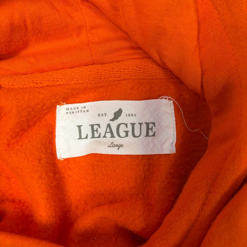 VTG League Syracuse University Orange Hoodie Felt Logo Hoodie Collegiate Large - Picture 4 of 8